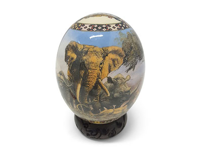 Decorative Ostrich Egg - 22